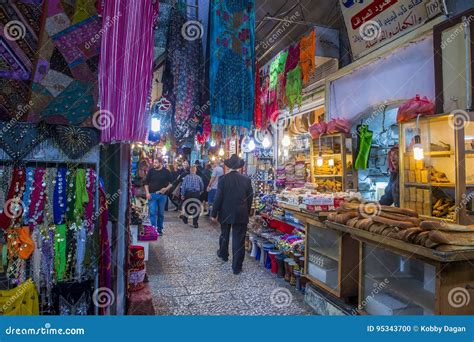 Old Jerusalem market editorial image. Image of city, product - 95343700