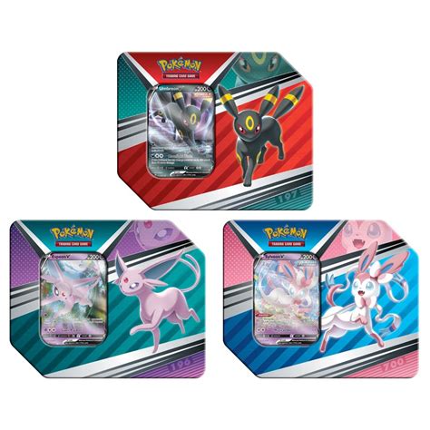 Pokémon V Heroes Tin: Espeon V, Umbreon V, or Sylveon V - Spicy Bears