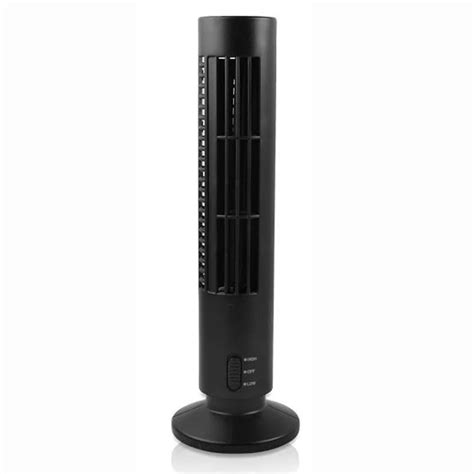 Hot Black USB Mini Tower Desk Fan Cool Cooling Computer Notebook Office ...