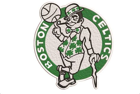 Boston Celtics NBA Leprechaun Logo Embroidery Design