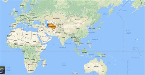 Turkmenistan On World Map