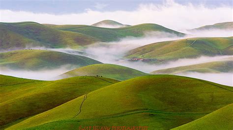 HD wallpaper: aerial photo of green hills, Rolling Hills, Livermore ...