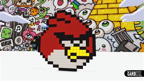 Minecraft Pixel Art - How To Make a Angry Bird by Garbi KW