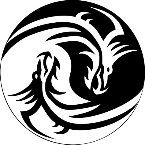 Drache Ying Yang · Kostenlose Vektorgrafik auf Pixabay