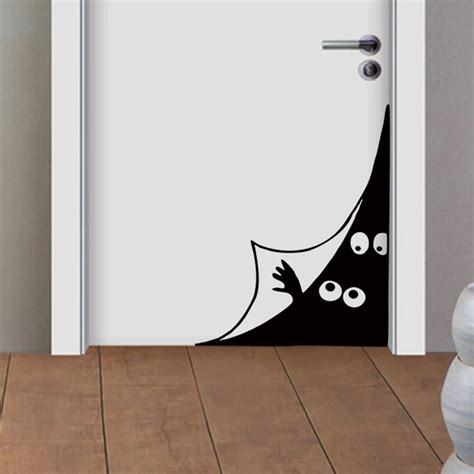 Funny Peeping eyes Wall Sticker Door/Wall corner Home Decor living room Background decoration ...