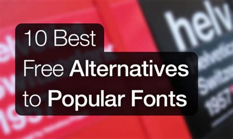 10 Best Free Alternatives to Popular Fonts » Design a Lot