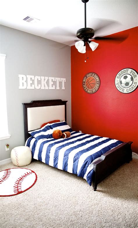 Beckett’s Big Boy Room {My Labor Day Project} | Boy room red, Red kids ...