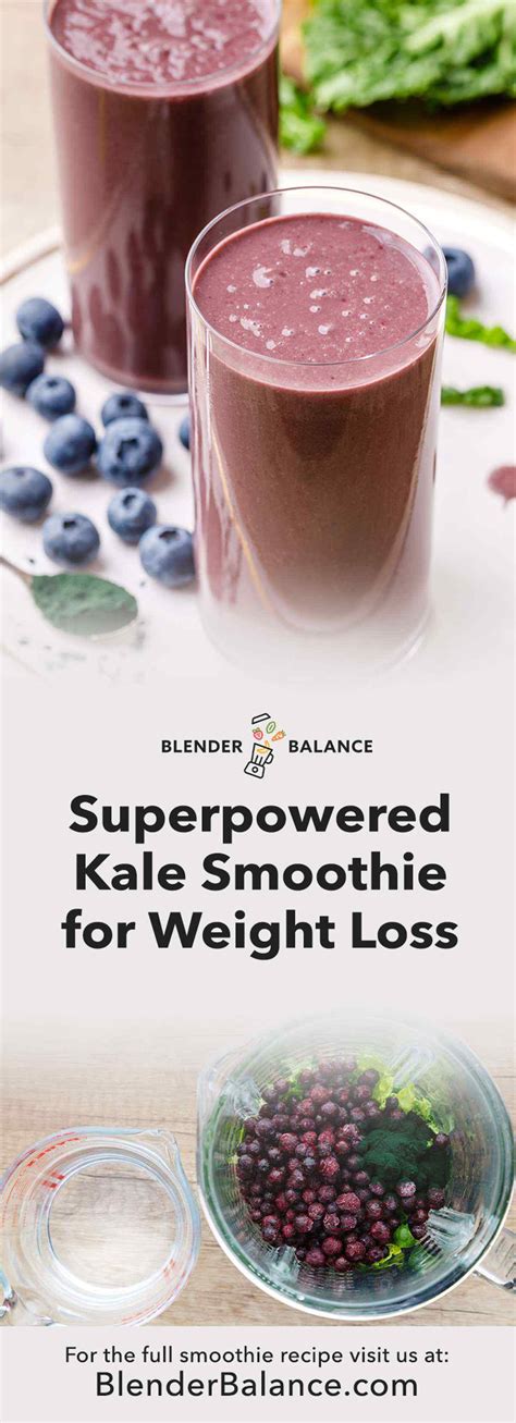 Superpowered Kale Smoothie for Slimming Down and Dropping Weight ...