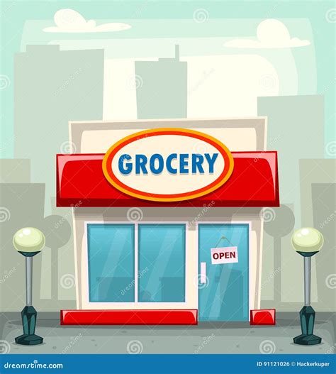 Store Building Infographics Cartoon Vector | CartoonDealer.com #49736139