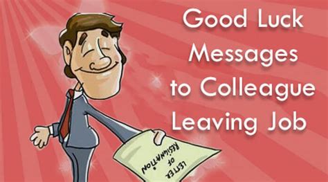 Good Luck Messages to Colleague Leaving Job