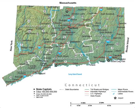 Connecticut State Map and Travel Guide