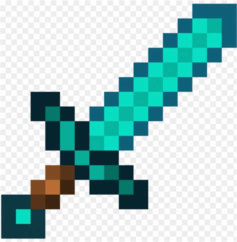 Minecraft Pixel Art Diamond Sword