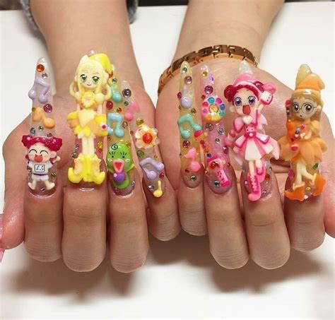 Pin by ⋆ 𝔟𝔞𝔟𝔶𝔡𝔬𝔩𝔩 on . : gaмergυrl : . | Crazy nails, Crazy nail art, Kawaii nails