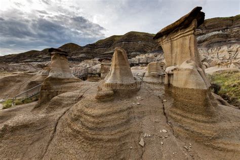 Hoodoos of Alberta by Drumheller in Canada Stock Image - Image of ancient, deer: 158147315