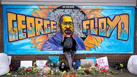 George Floyd mural vandalized: Report - ABC13 Houston