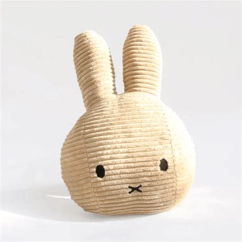 Miffy - Head Cushion Corduroy Brown | KLOSH Gift Shop Singapore