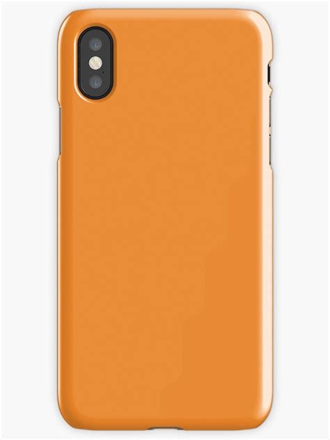 Cadmium Orange iPhone X Phone Cases & Cover by KinitaDesign | Orange ...