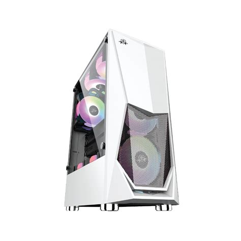 BLAZER WHiTE GAMiNG PC CASE TOWER WITH AA 222 STiLL RGB FAN