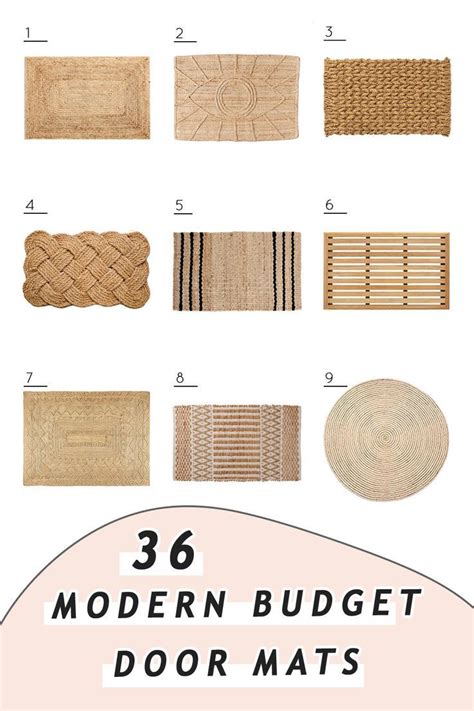 36 Modern Budget Door Mats We're Loving | Modern doormats, Stylish doors, Door mat