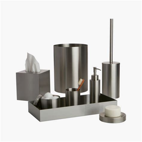 stainless steel bath accessories | CB2