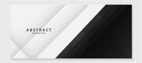 Premium Vector | Abstract black and white background shapes vector template