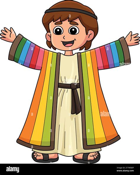 Joseph and the Coat Cartoon Colored Clipart Stock Vector Image & Art - Alamy