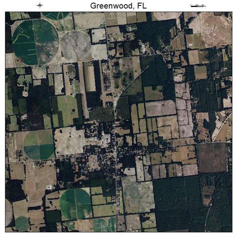 Aerial Photography Map of Greenwood, FL Florida