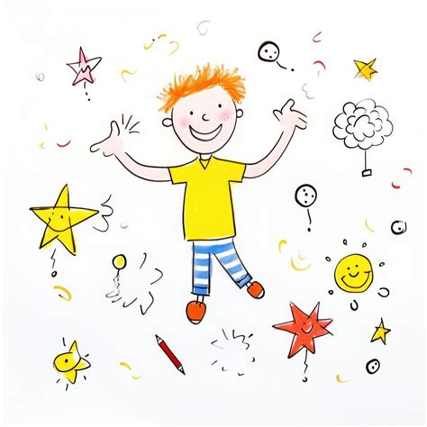 Kids drawing sketch cartoon pencil. | Free Photo Illustration - rawpixel