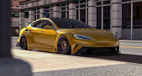 Tesla Model S Plaid Is No Longer A Sleeper With This New Widebody Kit | Carscoops | Tesla model ...