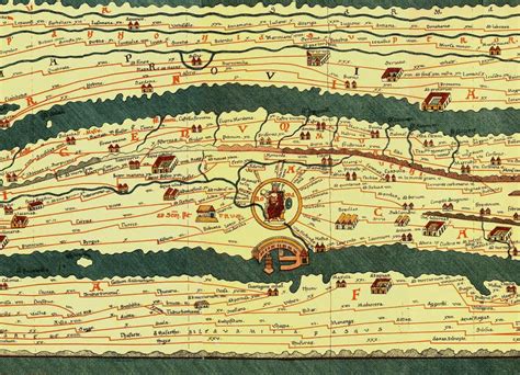 The part of the Tabula Peutingeriana showing Rome and Consular Roads... | Download Scientific ...