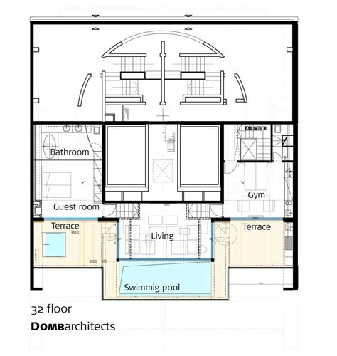 Penthouse floor plan | Interior Design Ideas