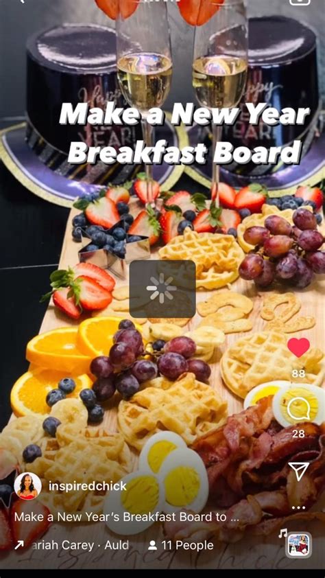 Let’s Make A New Year’s Breakfast Board …. | Breakfast brunch, Hearty breakfast, Sweet breakfast