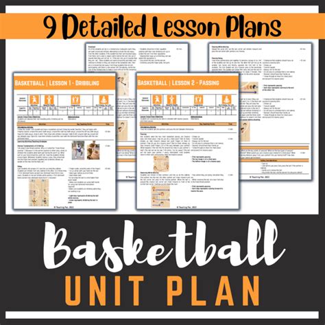 Physical Education Basketball Unit and Lesson Plans Grades 5 - 12 ...