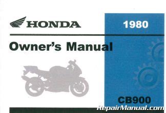 1980 Honda CB900 Custom Motorcycle Owners Manual