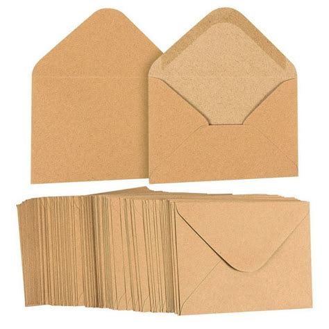 A2 Envelopes Bulk - 100-Count A2 Invitation Envelopes, Kraft Paper ...