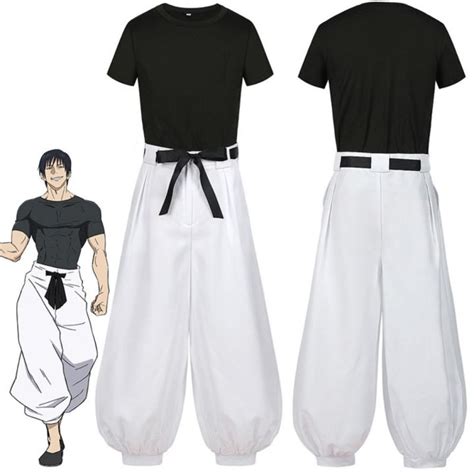 OMSS Anime Jujutsu Kaisen Toji Fushiguro Cosplay Costume Short Wig ...