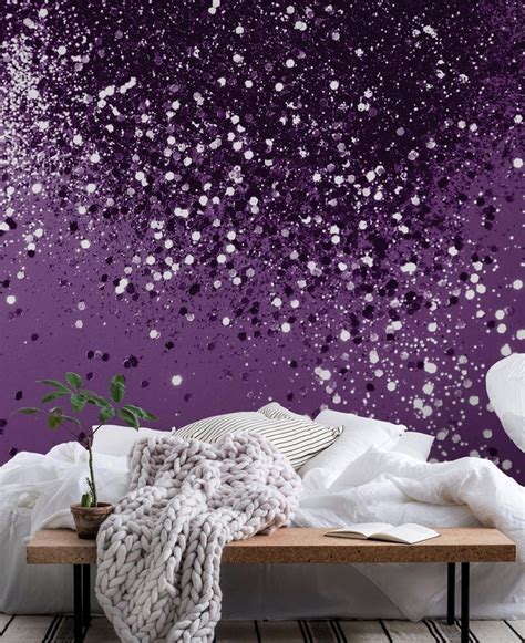 Glitter Purple Wallpaper For Bedroom / Beautify your home screen with ...