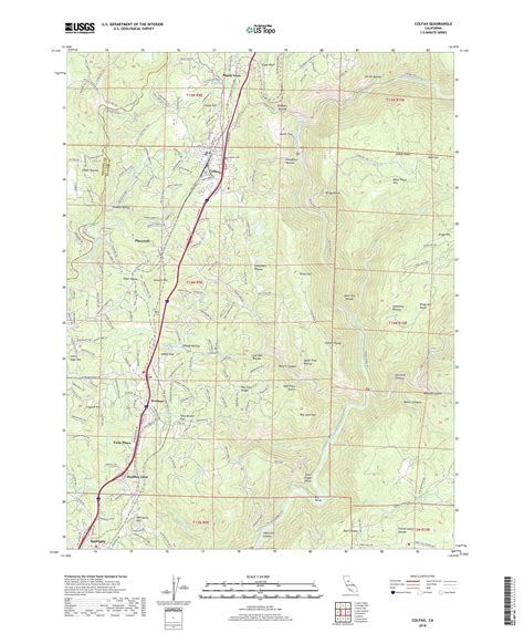 MyTopo Colfax, California USGS Quad Topo Map