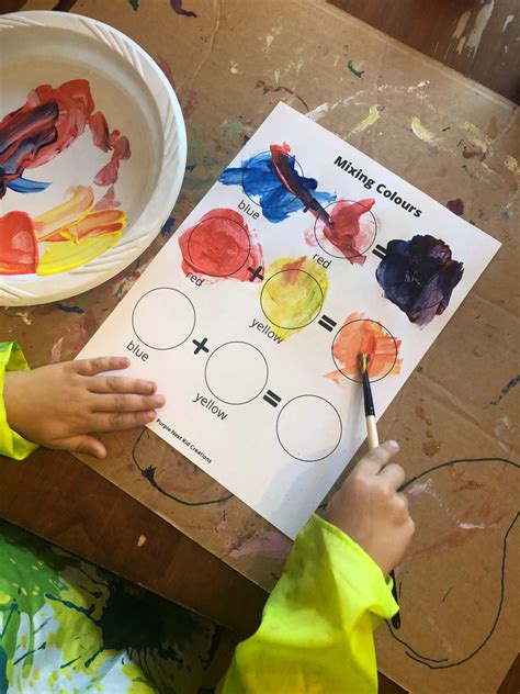 Mixing Colors Worksheet