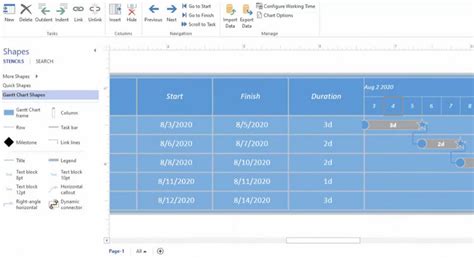 User Guide to Make Visio Gantt Chart in Less than 5 Minutes