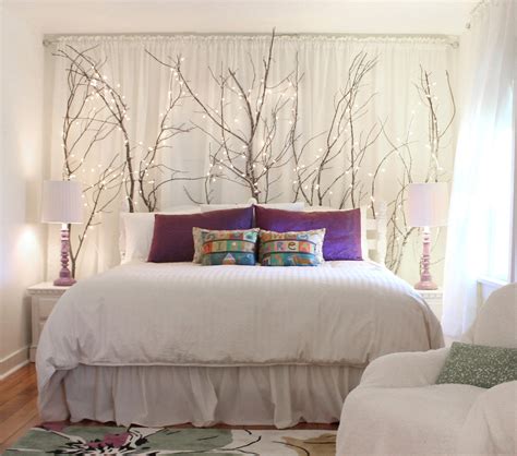 How to Style a Dramatic Bedroom using Tree Branches | Hawk Hill