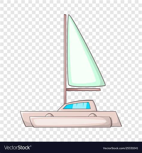 Small boat icon cartoon style Royalty Free Vector Image