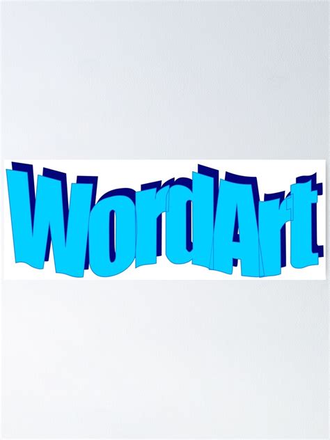 "Retro WordArt Logo" Poster by dwallace33 | Redbubble