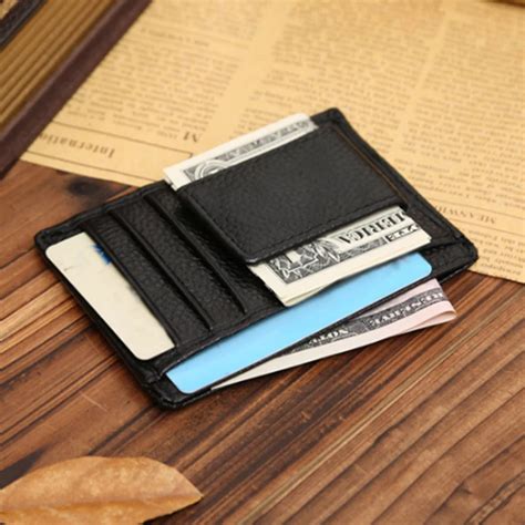 Men's Genuine Leather Money Clip Wallet Clamp Fashion Male Business ...