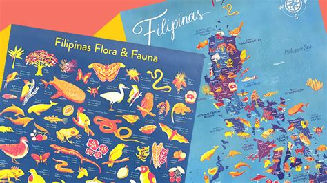 Philippines Flora and Fauna Map Now on Sale