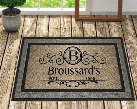 Personalized Doormatname Doormat Rug With Family Name | Etsy | Door mat, Personalized door mats ...