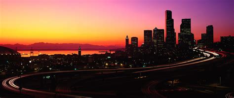 Cityscape, long exposure, sunset, road HD wallpaper | Wallpaper Flare