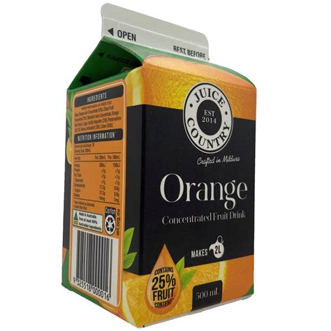 Juice Country Orange Concentrate 500ml | Woolworths