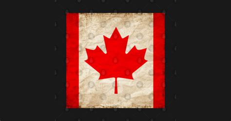 Grunge Canadian Flag - Grunge Canadian Flag - Sticker | TeePublic