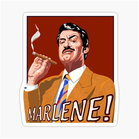 "Boycie "Marlene"" Sticker for Sale by Petersnook | Redbubble